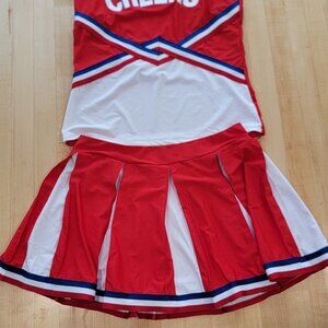 Red White & Blue cheer\Cheerleading uniform outfit Costume